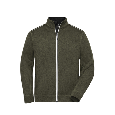 olive-melange/black