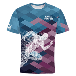 Sport Shirt mit Läufer Motiv