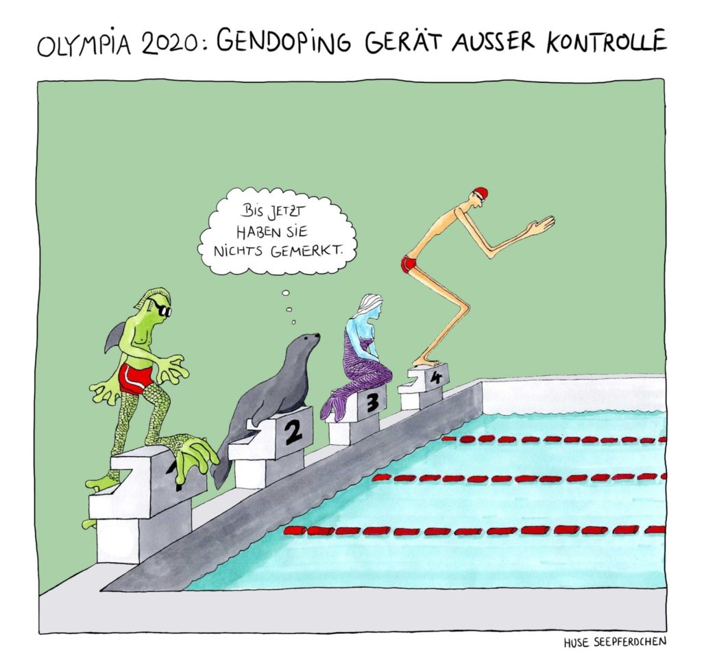doping cartoon