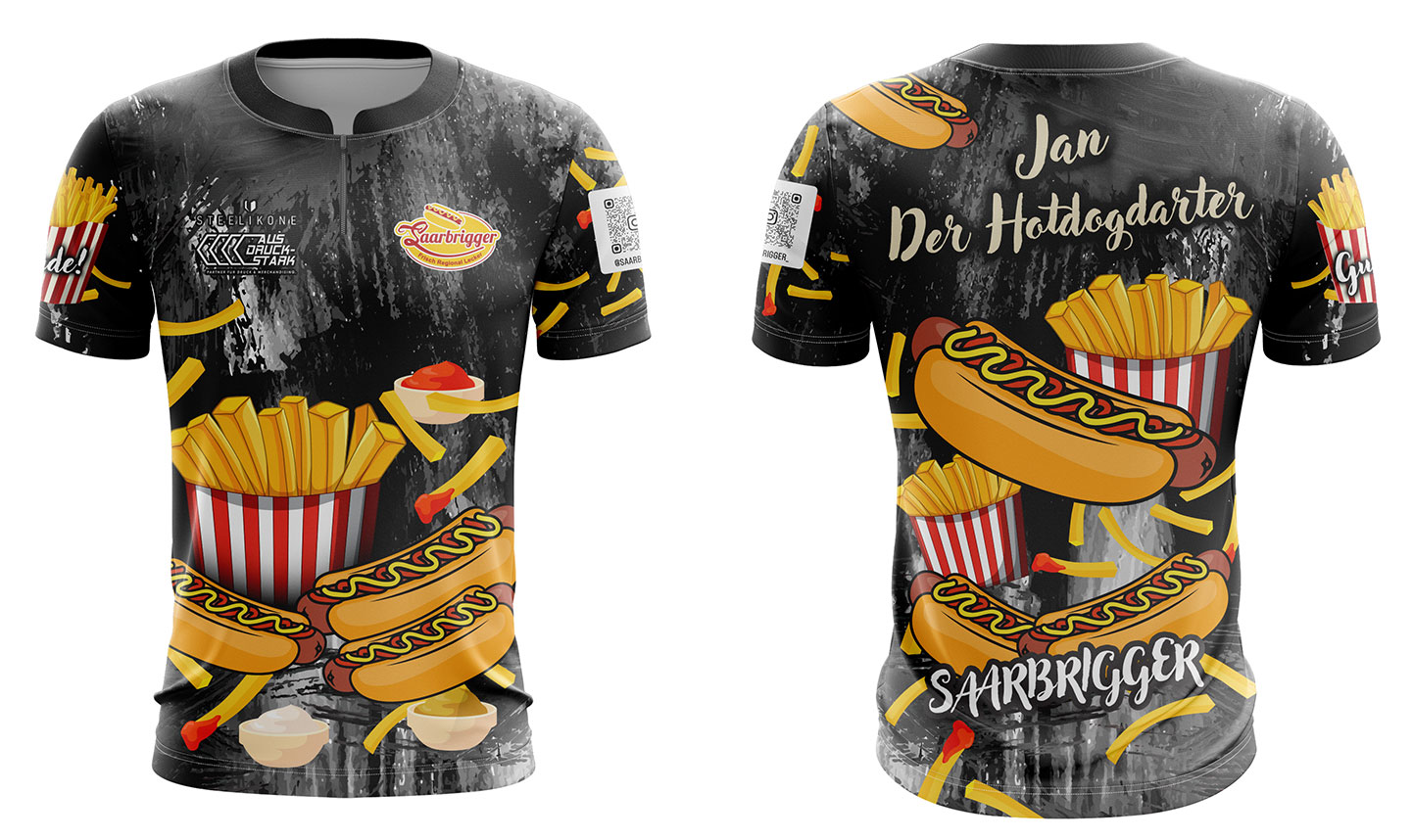 Dart Trikot mit Burger-Pommes