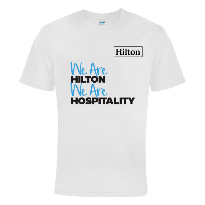 Firmenshirts für das Hilton Hotel