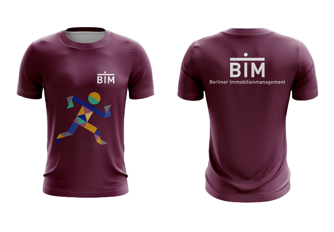 Firmenlauf Vollsublimation Shirt Berliner Immobilienmanagement