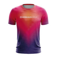 Funktionsshirts bedrucken roter Farbübergang