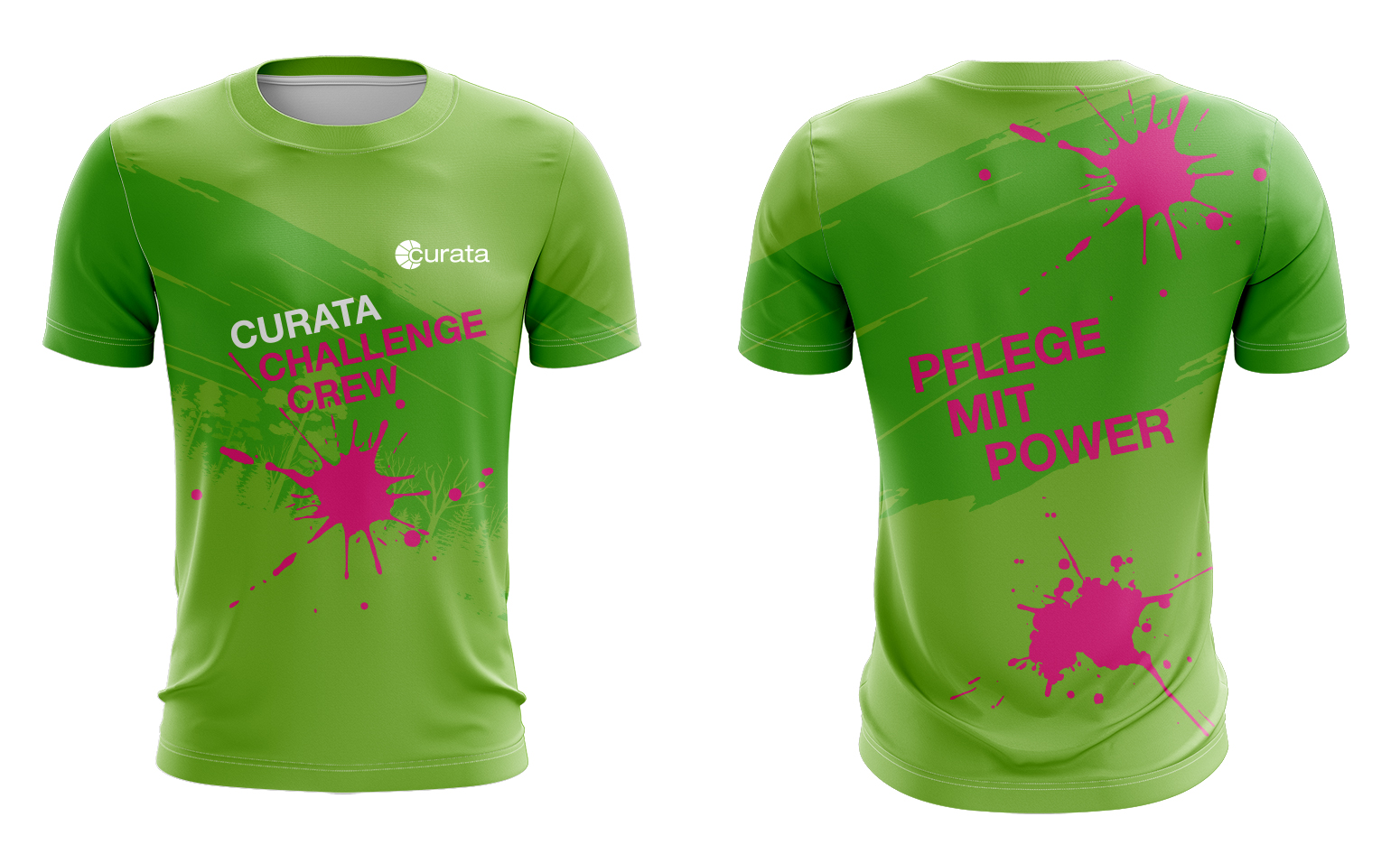 Firmenlaufshirts Pflegedienst Curata