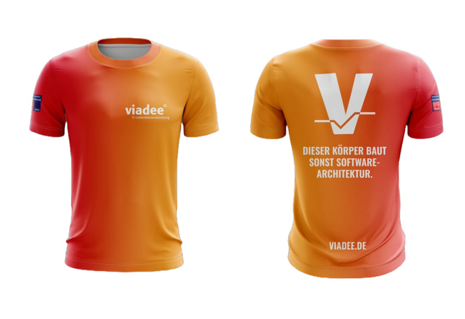 Firmen Laufshirt mit Farbverlauf selbst gestalten