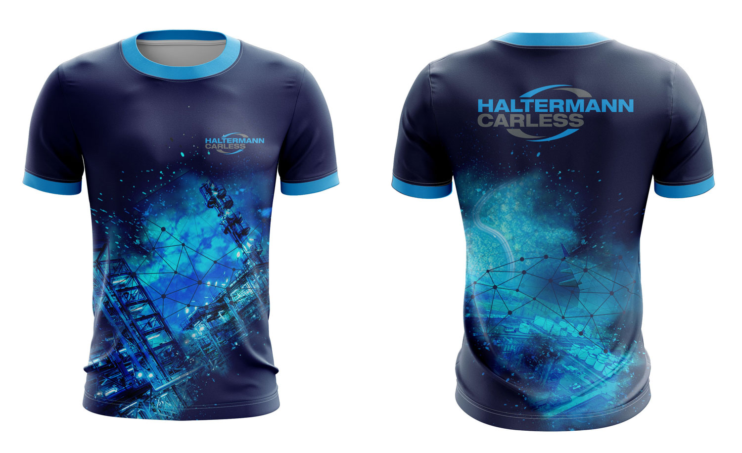 Sportshirts für den Chmiekonzern Haltermann Carless