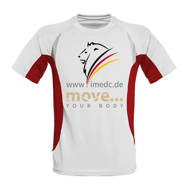 Herren Lauf Shirt contrast